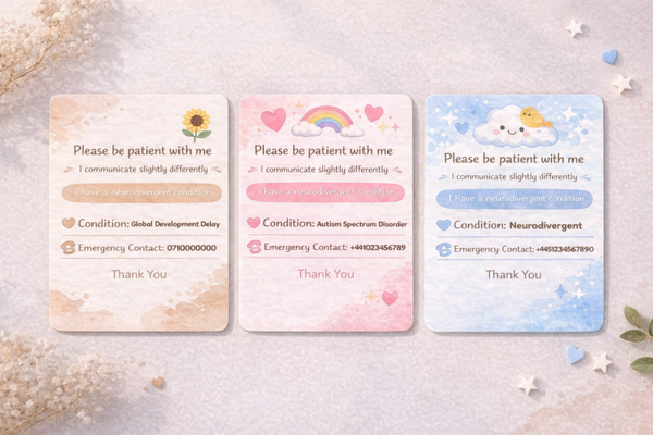 Neurodiversity Support Card / Lanyard Insert
