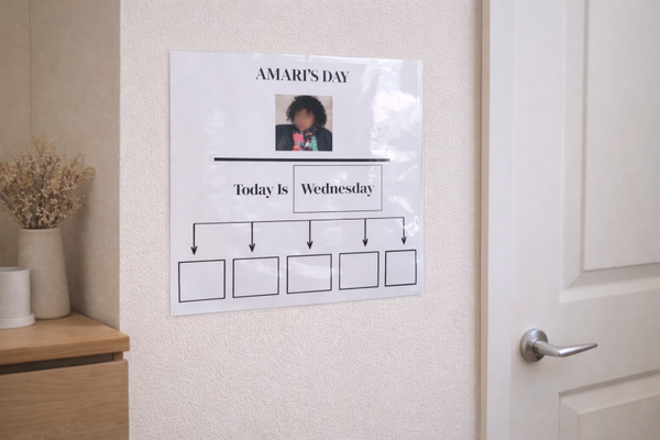 Personalised Visual Timetable – Simple Design