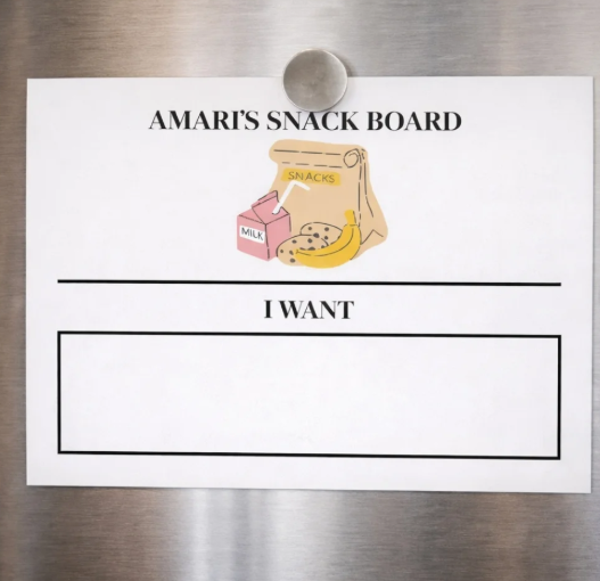 Personalised Snack Choice Board