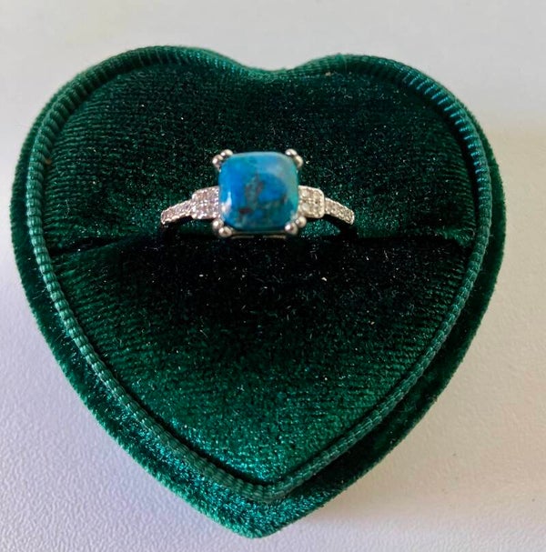 Phoenix Stone ring verzilverd verstelbaar