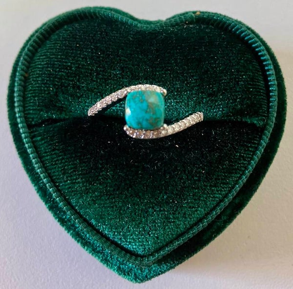 Phoenix Stone ring verzilverd verstelbasr