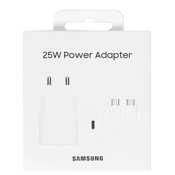 Samsung USB-C snellader set USB-C naar USB-C kabel  1 meter 25W wit