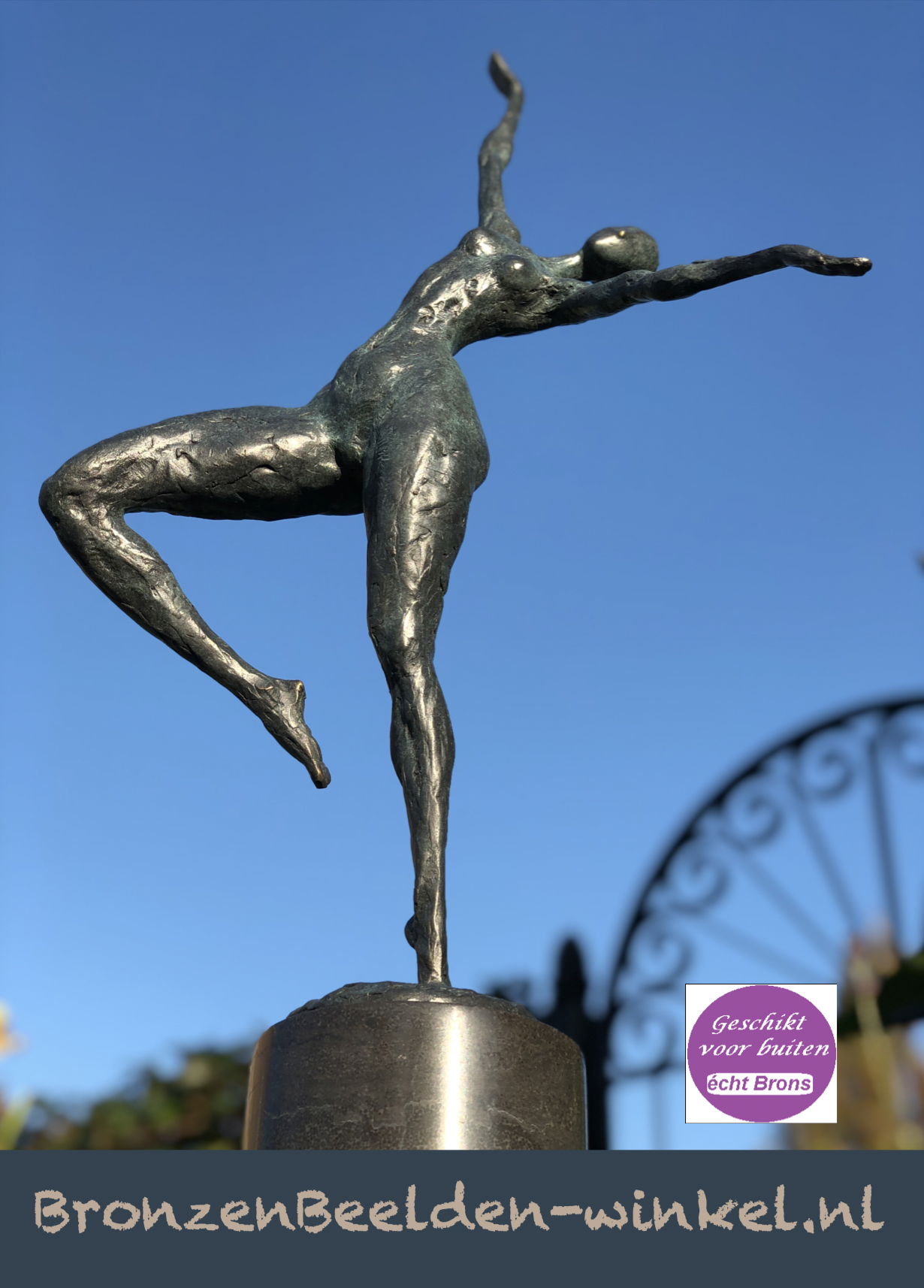 Figuratief vormgegeven bronzen beeld koop je bij BronzenBeelden-winkel uit Lent