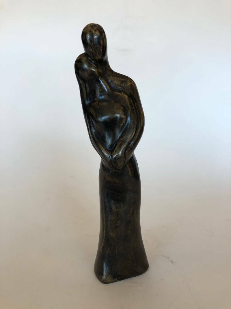 Bronzen huwelijks kado - De omhelzing XL  in Brons