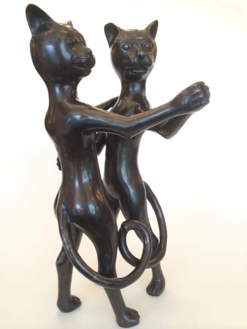 Katten en Poezen in Brons koop je eenvoudig online bij bronzen beelden winkel