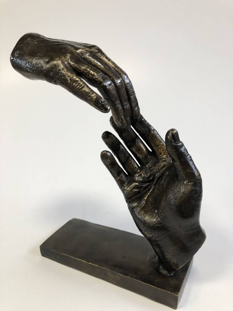 Bronzen sculpture - Remember Me - ter nagedachtenis van een ontvallen dierbare 138.01