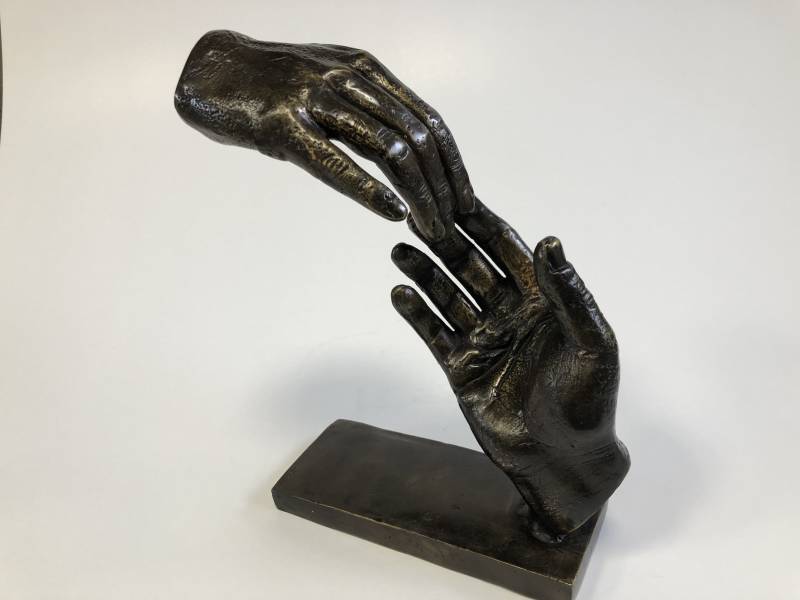 Bronzen sculpture - Remember Me - ter nagedachtenis van een ontvallen dierbare 138.01