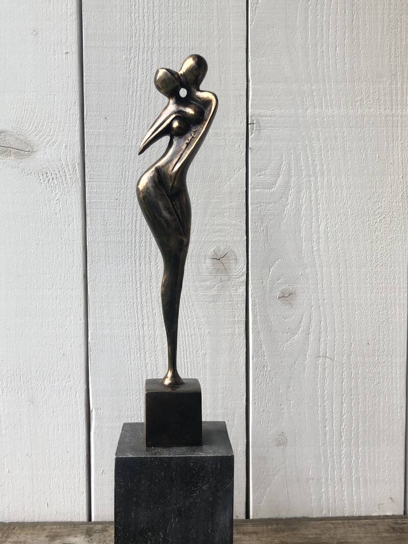 Bronzen Liefdes  kado - Verstrengeld in Brons
