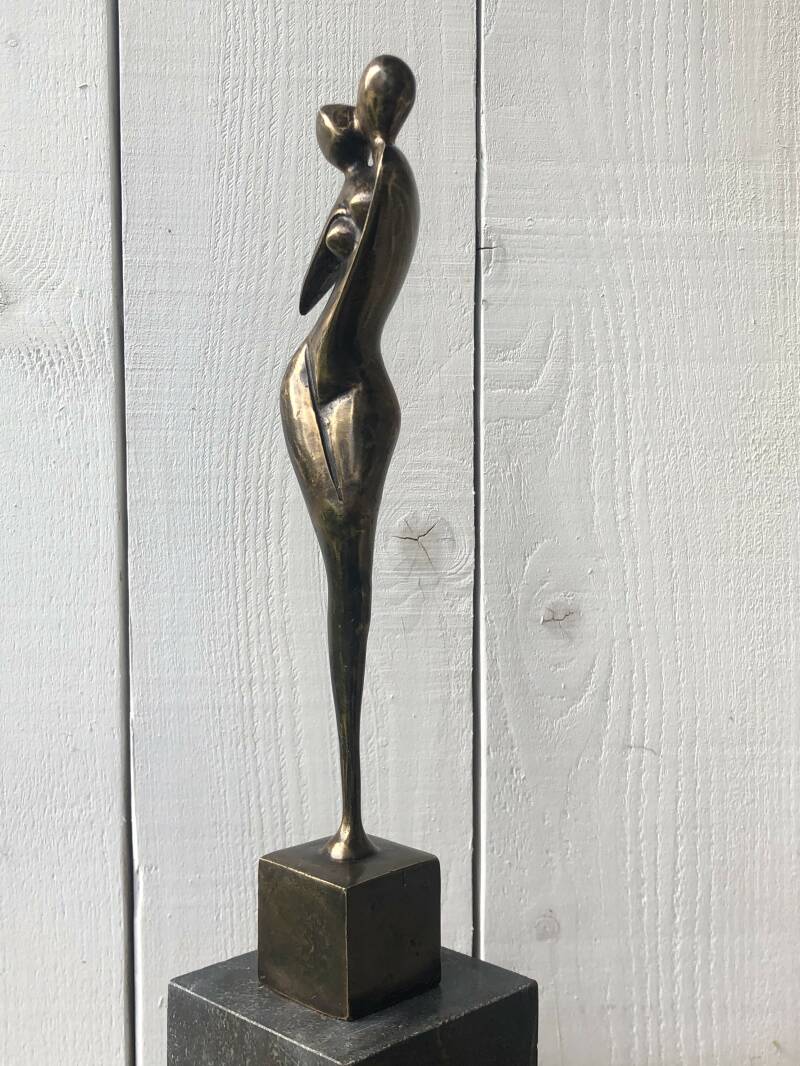 Bronzen Liefdes  kado - Verstrengeld in Brons