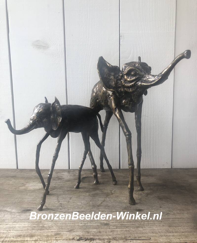 Bronzen Kunst beelden The Elephants by Salvador Dali (Replica) in Brons