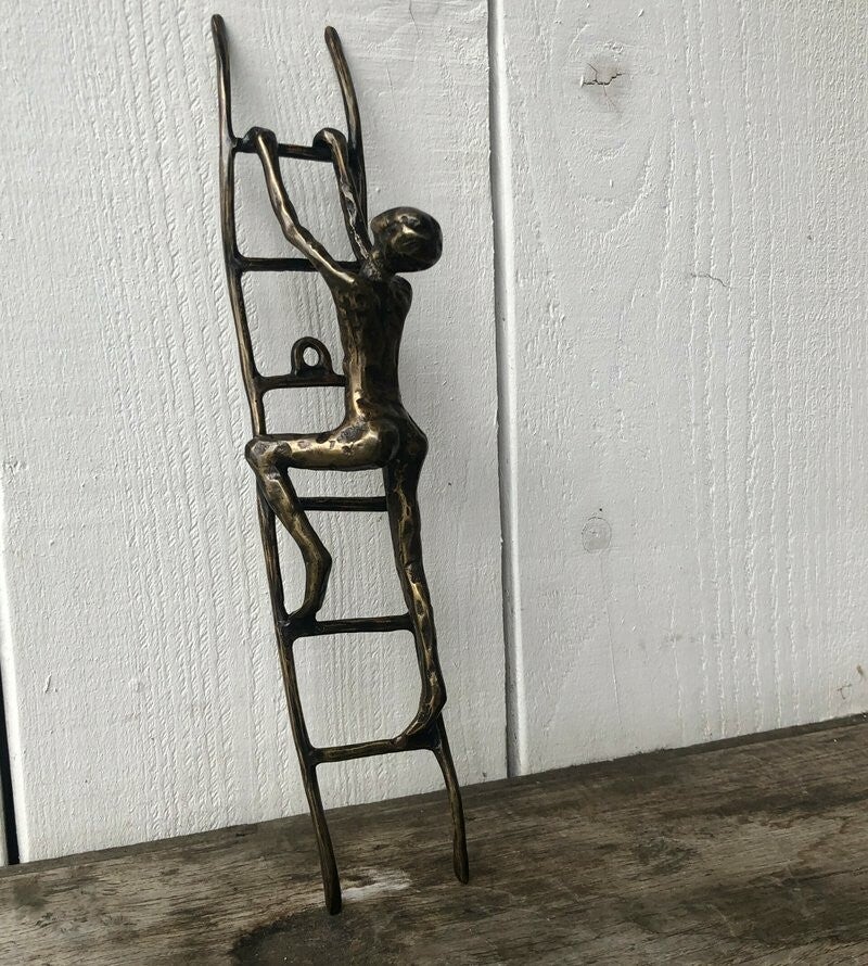 Ladderman in Brons van BronzenBeeldenWinkel Nijmegen