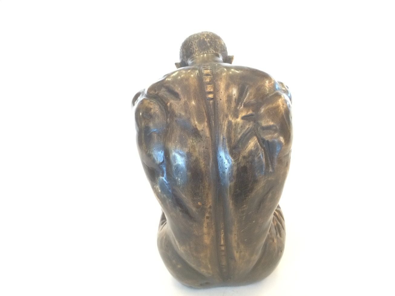 Bronzen Beeld. Een Sterke man in Brons.