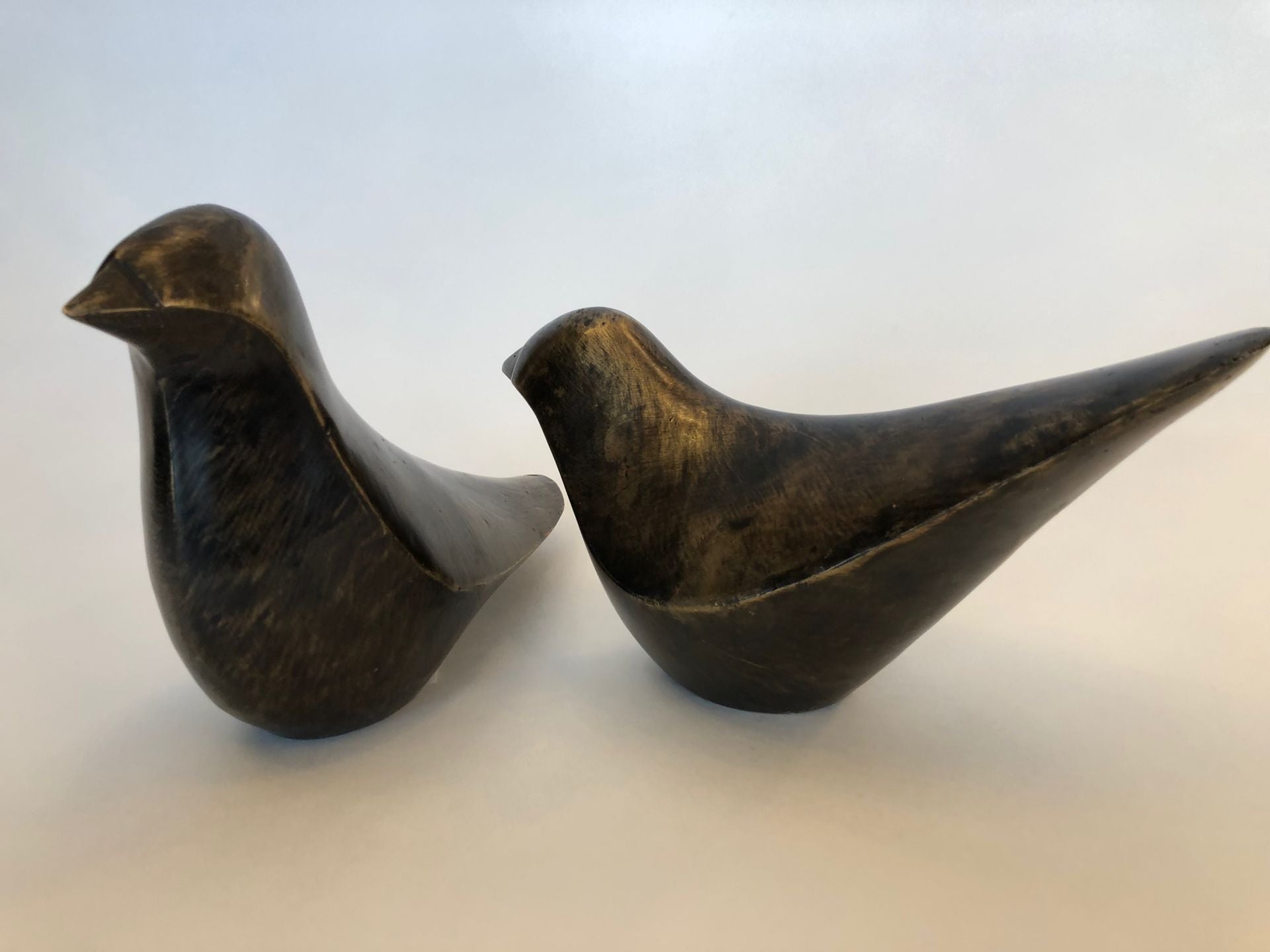 Setje Abstract vormgegeven Verliefde Duiven in Brons