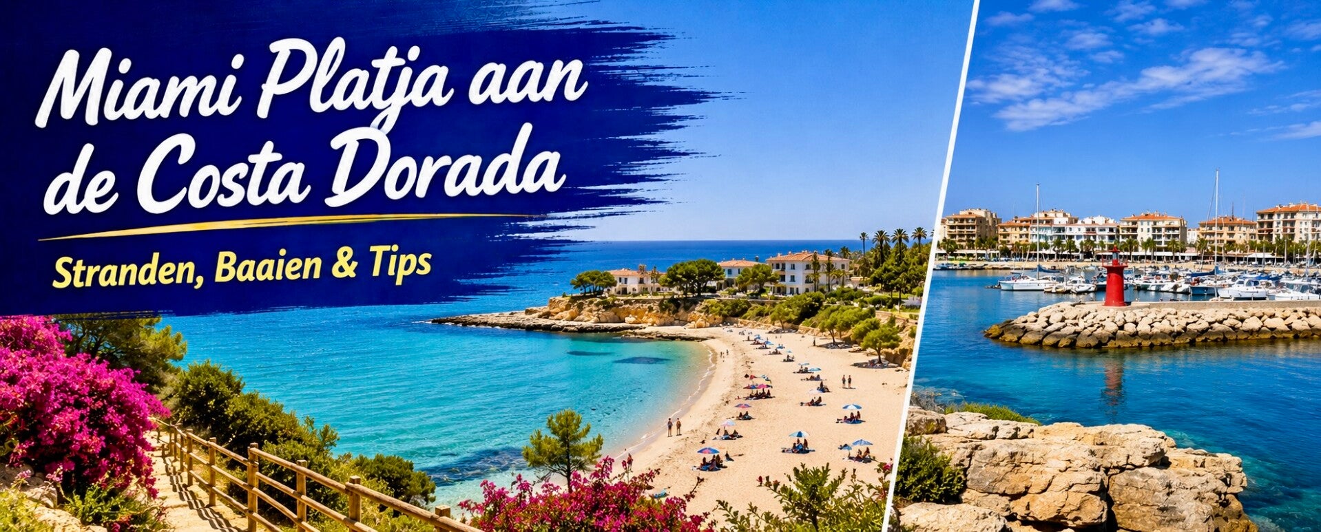 Miami Platja aan de Costa Dorada |  onder de titel “Stranden, Baaien & Tips