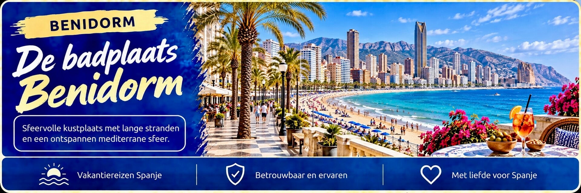 Altea aan de Costa Blanca met witte huizen, de oude stad, de kerk met blauwe koepel en uitzicht over de Middellandse Zee.
