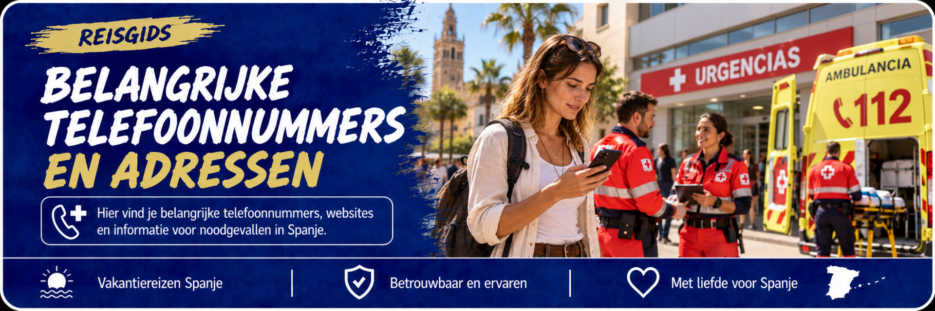 Belangrijke telefoonnummers en adressen voor noodgevallen in Spanje