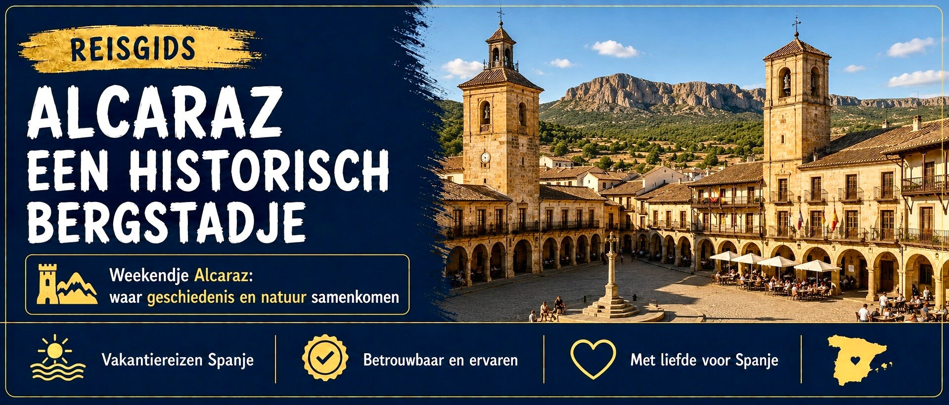 Beleef de unieke en bijzondere Spaanse stad Alcaraz. 