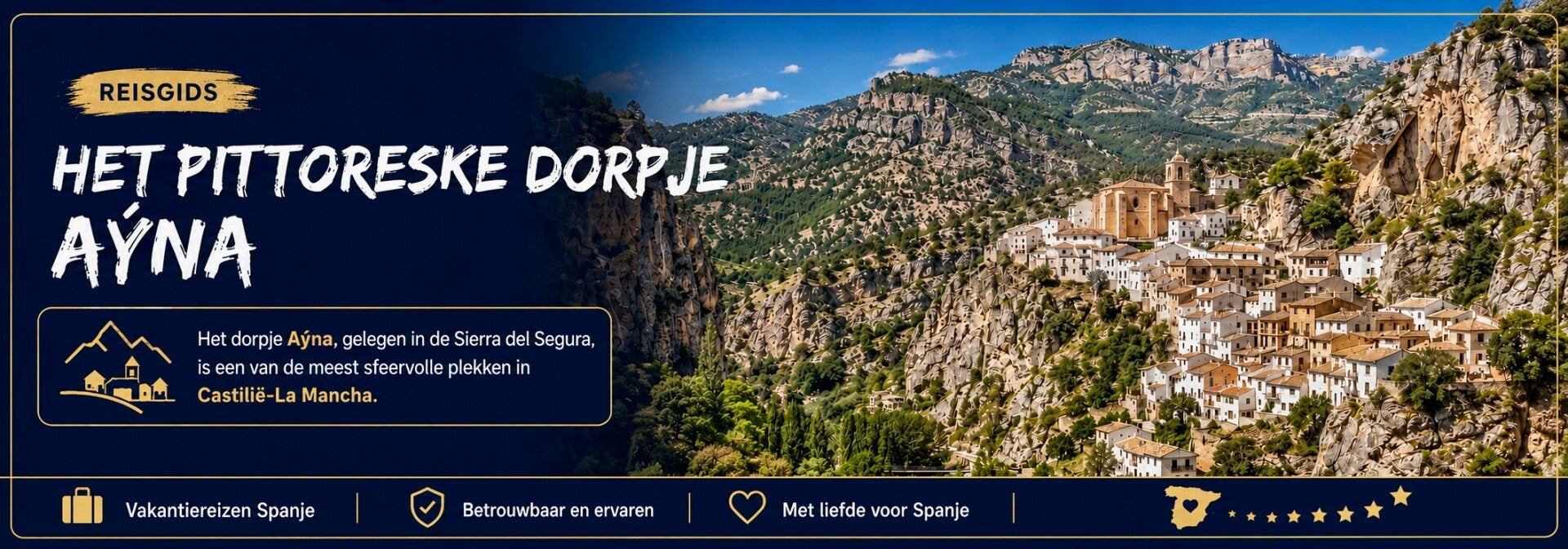 Beleef het pittoreske dorpje Aýna in de Sierra del Segura