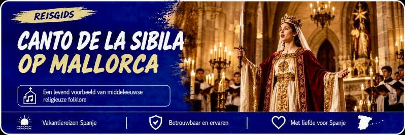 Uitvoering van de Canto de la Sibila in een historische kerk op Mallorca