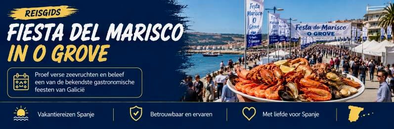 De Fiesta del Marisco in O Grove is een van de bekendste gastronomische evenementen van Galicië
