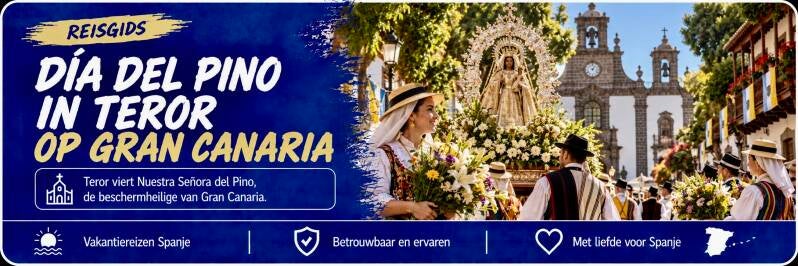 Día del Pino-processie bij de basiliek van Teror op Gran Canaria