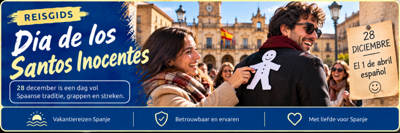 Día de los Santos Inocentes in Spanje op 28 december met traditionele grappen en streken