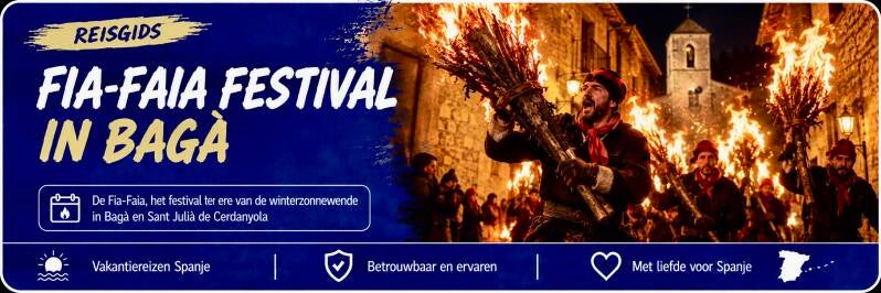 Fia-Faia festival met brandende fakkels in Bagà tijdens de winterzonnewende