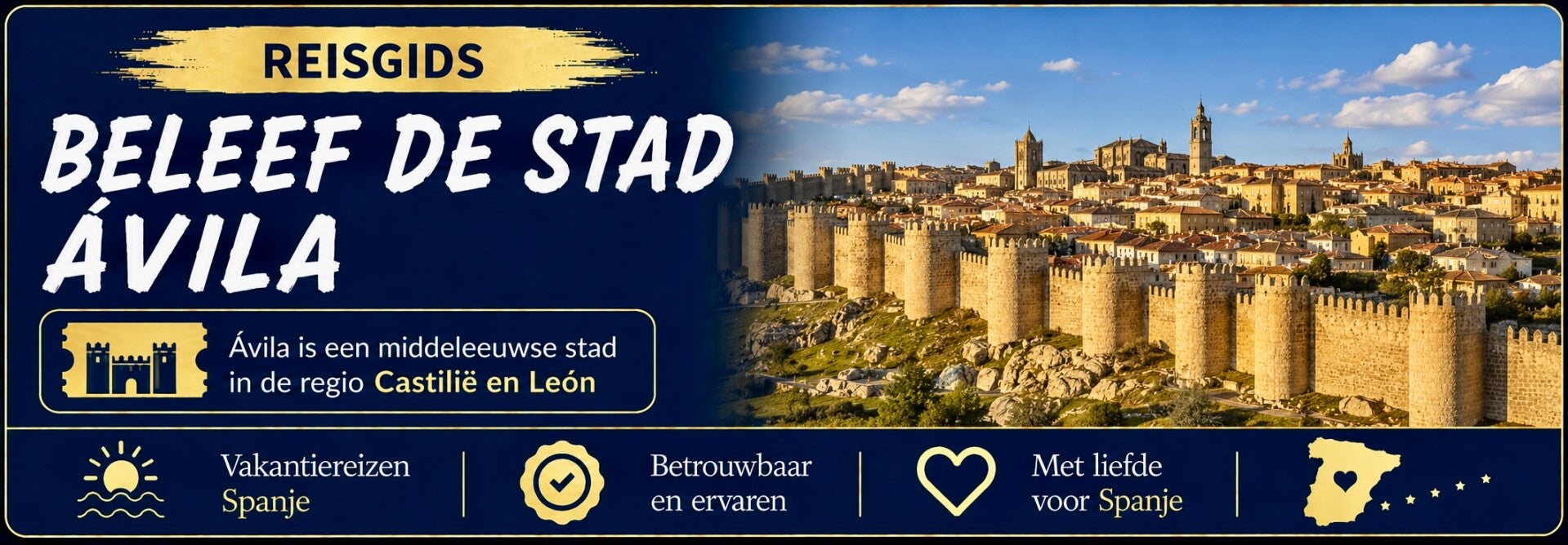 het Middeleeuwse stadje Ávila