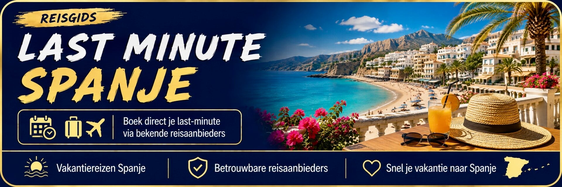 Last minute vakantie naar Spanje