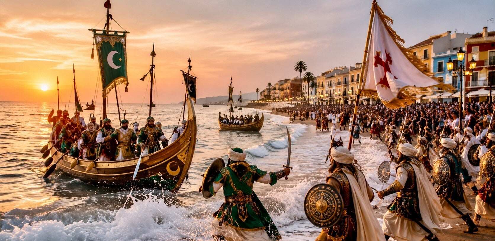 Moros y Cristianos in Villajoyosa
