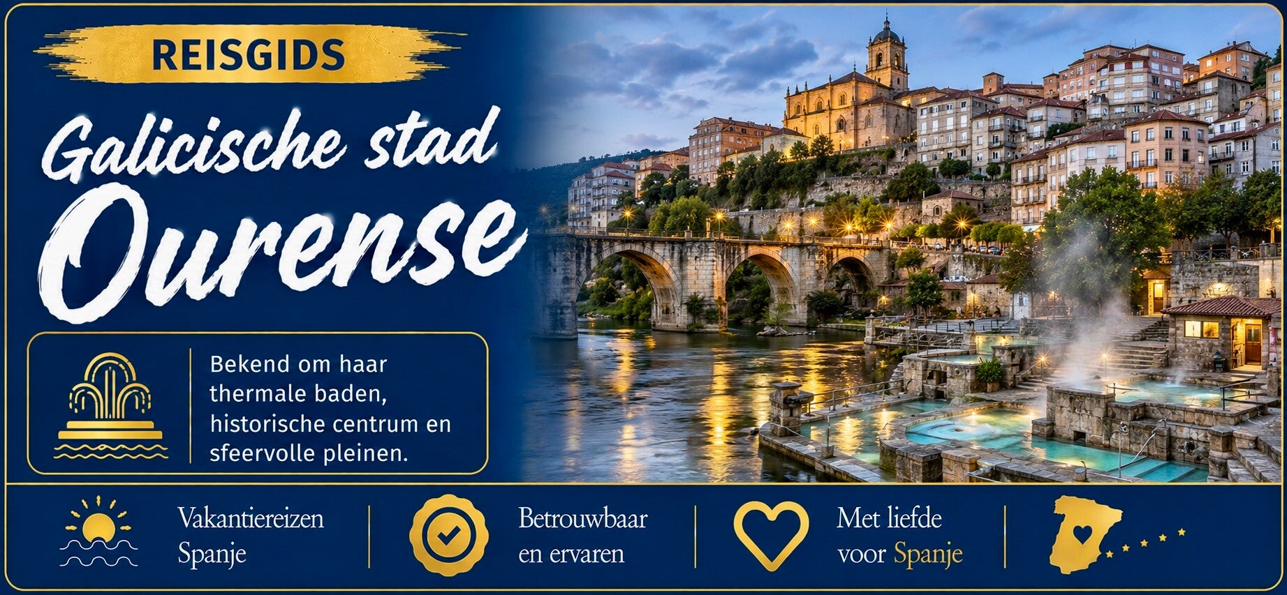 Ontdek de Galicische stad Ourense, bekend om haar thermale baden