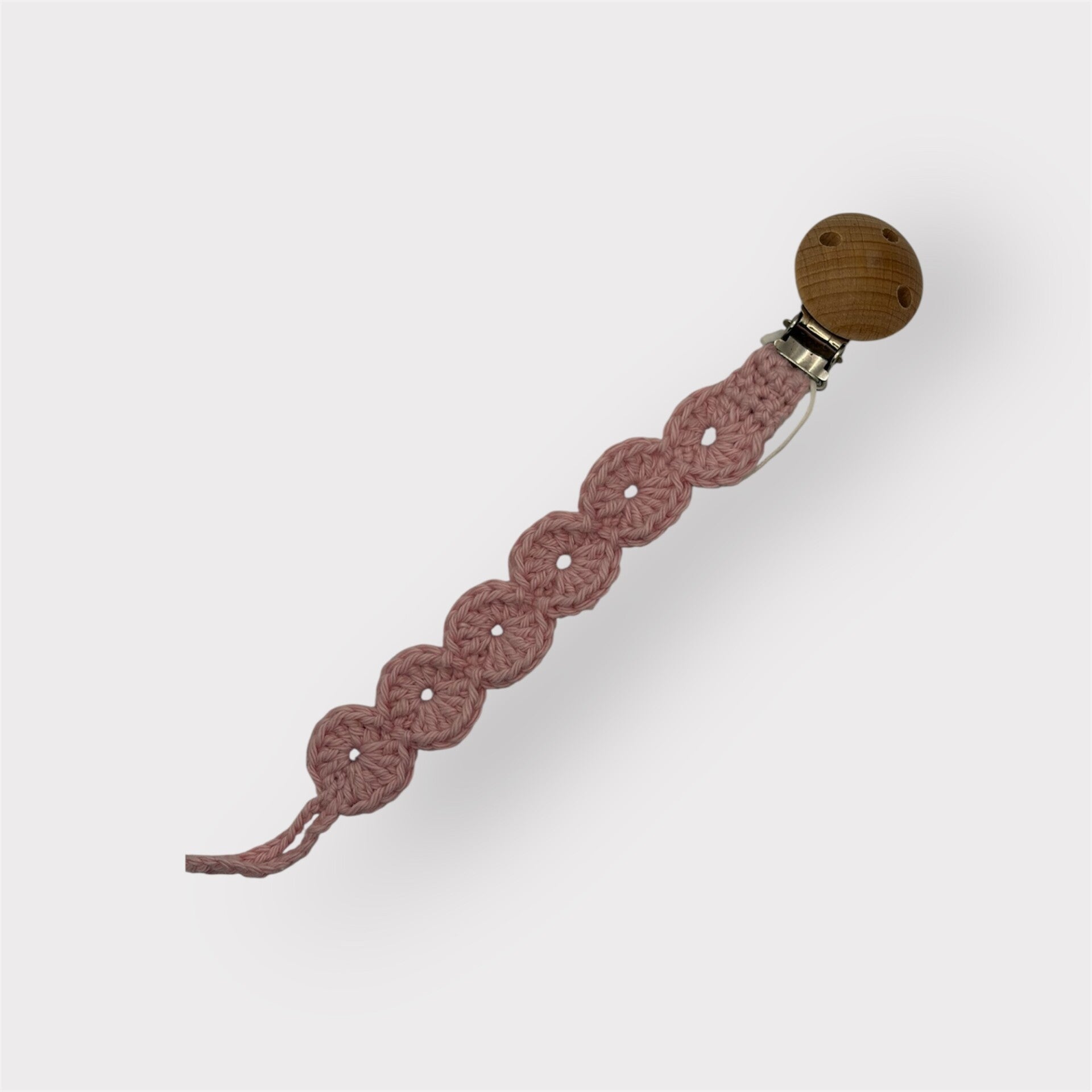 Attache-tétine - couleur rose pâle