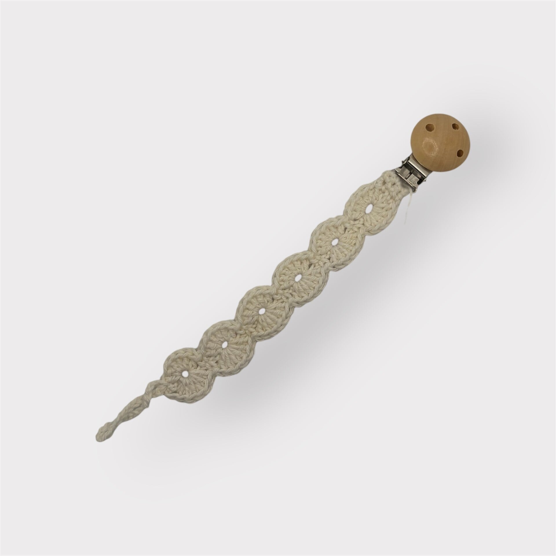 Attache-tétine - couleur écrue