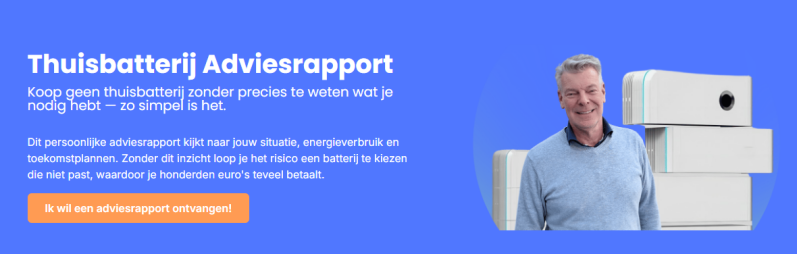 Thuisbatterij verhoogt eigen verbruik van zonnestroom en verlaagt energierekening.