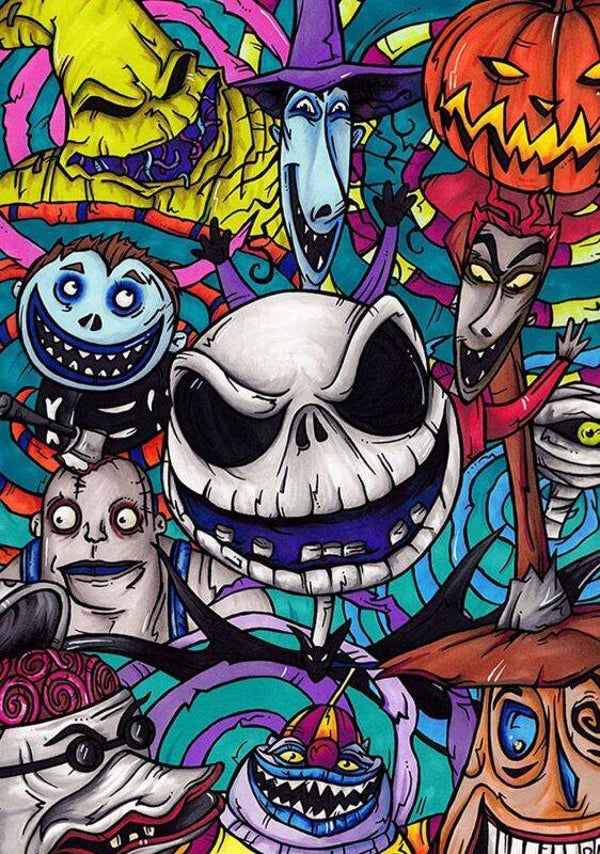 Diamond Painting halloween nightmare 40x30cm