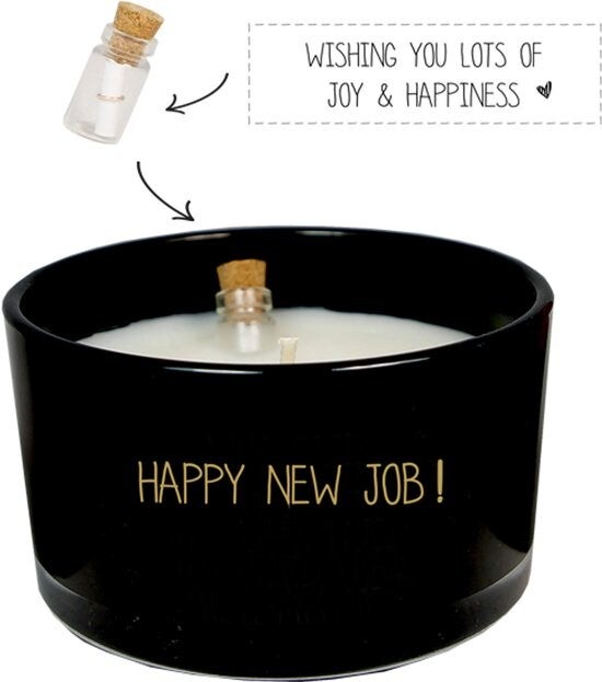 My Flame Flessenpost kaars - Happy new job