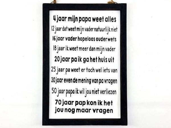 Woodart 7931 jaren papa black/white