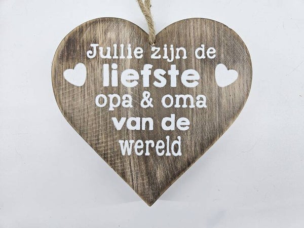 Woodart 8215 liefste opa en oma van de wereld natural