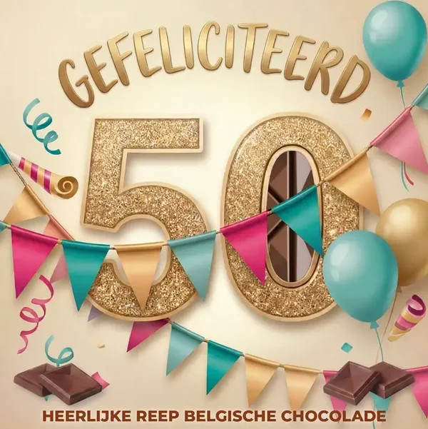 Chocolade Reep Kaart 50