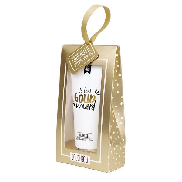 100% Leuk Douchegel in cadeauverpakking - Goud waard