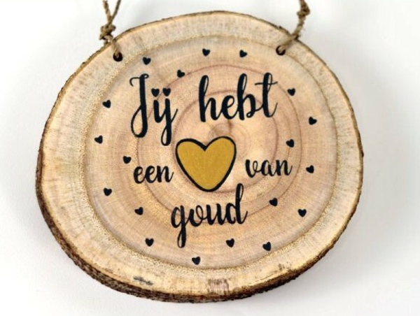 Woodart 7354 Hart van goud