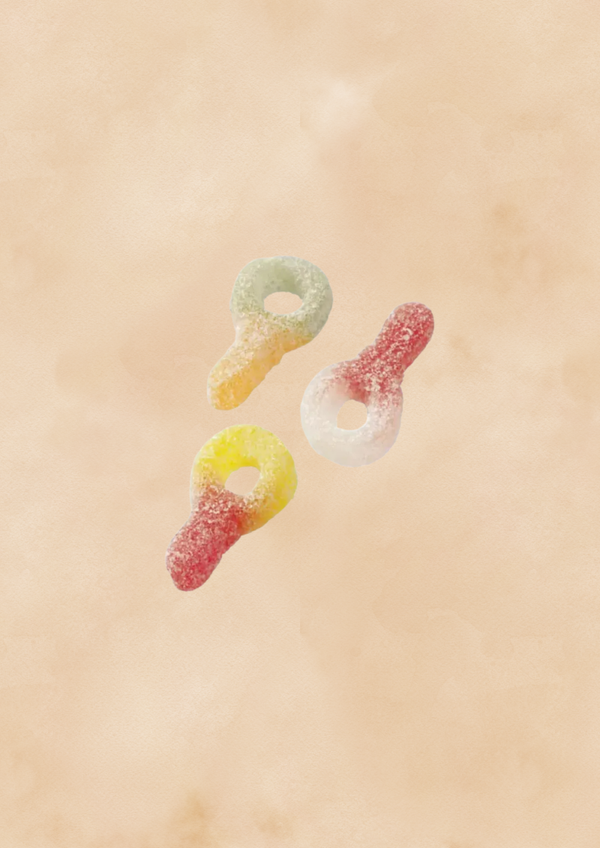 Tétines tropical acidulées