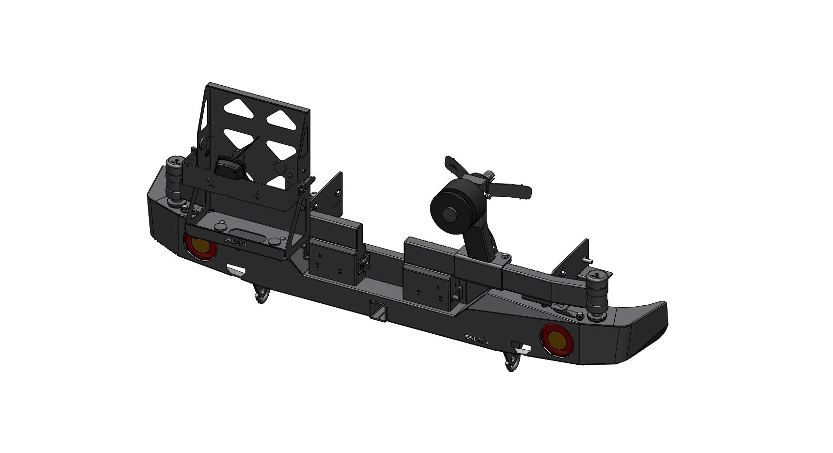 AFN Achterbumper Volkswagen Amarok met reservewiel en jerrycan houder