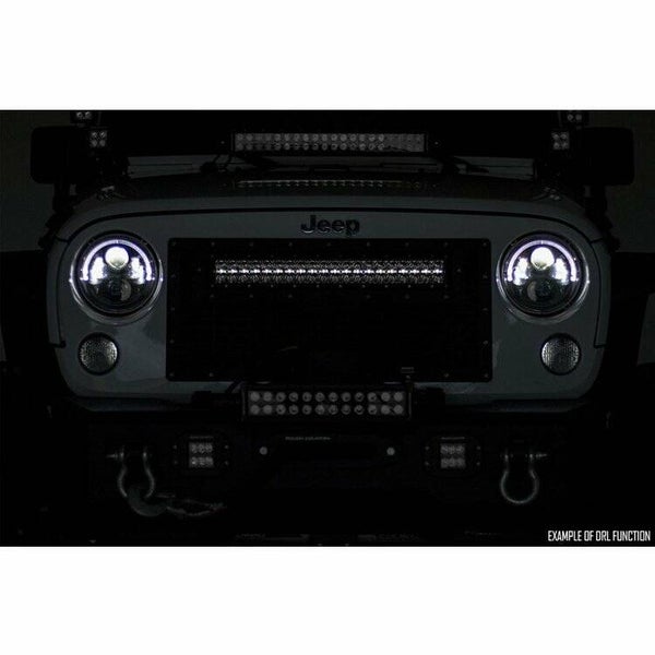 LED light bar 30" curved Amber DRL Rough Country Black Series