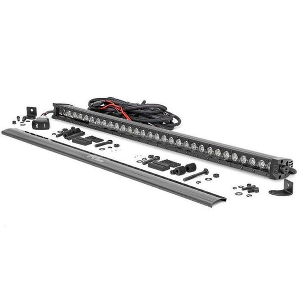 Cree LED Light Bar 30" Single Row DRL White Black Series Rough Country