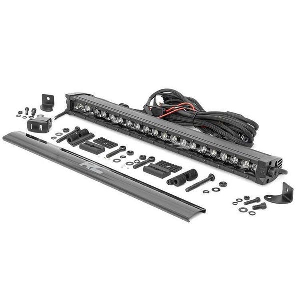 Cree LED Light Bar 20" Single Row DRL White Black Series Rough Country