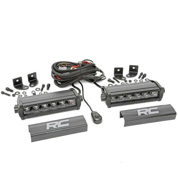 Two Cree LED light bars 6" Black Series Rough Country
