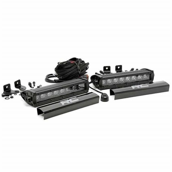 20 cm LED Lights Bar Black Panel Rough Country (pair)