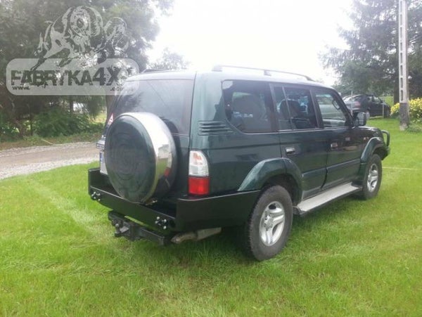 F4x4  ACHTERBUMPER VOOR VERSIE MET KUNSTSTOF FRAME SPATBORDEN TOYOTA LAND CRUISER J95 96-02