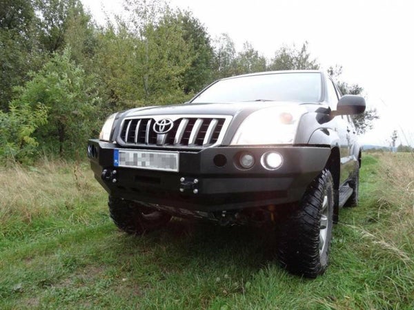 F4x4 VOORBUMPER VOOR VERSIE MET KUNSTSTOF FRAME SPATBORD TOYOTA LAND CRUISER J120 02-09